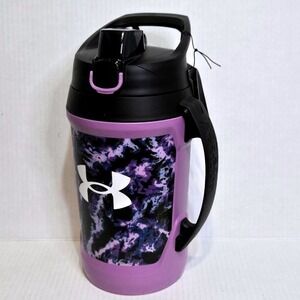 NWT Under Armour Playmaker Insulated Sports Jug 64oz Purple Camo Handle NEW